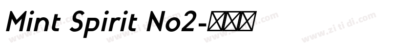 Mint Spirit No2字体转换